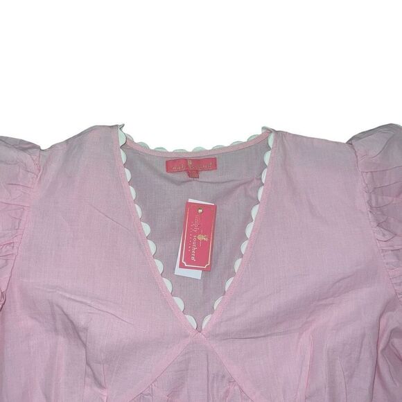 NWT SIMPLY SOUTHERN Pink Ricrac Dress Size M - Picture 3 of 10